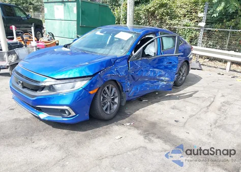 2020 Honda Civic Ex z USA, uszkodzony, nr VIN 19XFC1F38LE005595